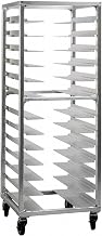 New Age Mobile Aluminum Pan Rack W/ 13 Adjustable Glides - 1640