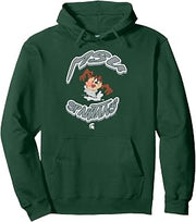 Michigan State Spartans Tasmanian Devil Looney Tunes Green Pullover Hoodie