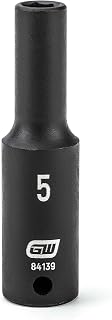 GEARWRENCH 1/4" Drive 6 Point Deep Impact Metric Socket 5mm - 84139