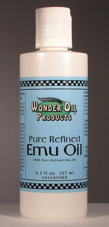 4.3 fl. ounces 100% Pure Triple Refined Emu Oil by Wonder Oil Products, Inc. www.wonderoil.com – 4.3 Fl Oz (Pack of 1), Model EO4