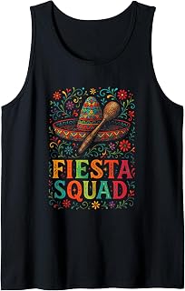 Fiesta Squad - Mexican Fiesta Fun for Cinco De Mayo Tank Top