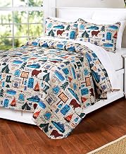 The Lakeside Collection Twin 2-Piece Campsite Quilt Set