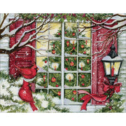 Home for The Holidays Assorted Christmas Cards by Lang – 6.875 inches by 5.375 inches, Paper, Multi, Pack of 18, Model 1008125
