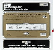 PIONEER Page Protector 12X12 5pk Holds 10 Pages W5 Black