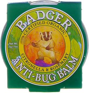 Badger Anti Bug Balm Organic Certified Natural Mosquito Repellent 0.75oz(3-Pack)