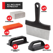 Modern Innovations 15 Piece / Gray / 15 Grilling & Barbecue Utensils