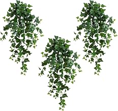 Nearly Natural 41in. UV Resistant Artificial Puff Ivy Hanging Plant (Indoor/Outdoor) - Set of 3