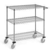 HUBERT Silver - 36"L x 24"W / Silver / 1 Utility Carts
