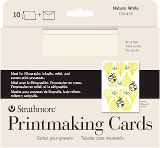 Strathmore Printmaking Cards, 5x6.875 inches, 10 Pack, Envelopes Included - Custom Greeting Cards for Weddings, Events, Birthdays