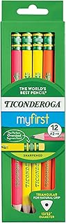 Ticonderoga My First Tri-Write Wood-Cased Pencils, Pre-Sharpened