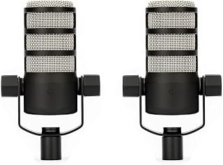 Rode PodMic Broadcast-Grade Dynamic Microphone for Podcast Application, 2-Pack
