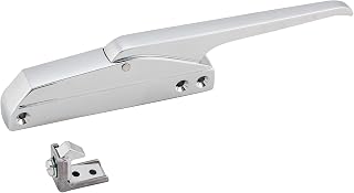 Kason 0174 Standard Edgemount Mechanical Latch with Standard Strike, Straight Handle, Non-Locking, 10174000004