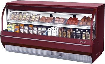 Turbo Air (TCDD-96-4-L) - 96" Curved Glass Low Profile Refrigerated Bakery/Deli Case Restaurant Equipment
