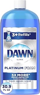Dawn Dish Soap, Direct Foam Dishwashing Foam, Refill, Fresh Rapids Scent, 30.9 Fluid Oz (Pack of 6)