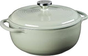 4.5 Quart Enameled Cast Iron Dutch Oven with Lid by Lodge – 4.5 Quart, Cast Iron, Desert Sage, Model EC4D51PLT