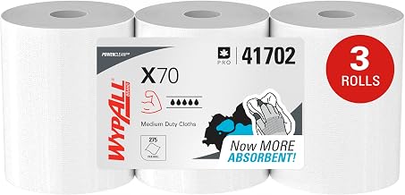 Wypall PowerClean X70 Medium Duty Cloths, 3 x 275 Towels (41702)