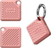 LAUT LATCADP Capsule IMPKT Case Compatible with AirTag, Secure Impact Holder, Blush Pink