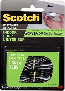 Scotch RF7711 General Purpose Fastener, 3/4 by 18-Inch, Black