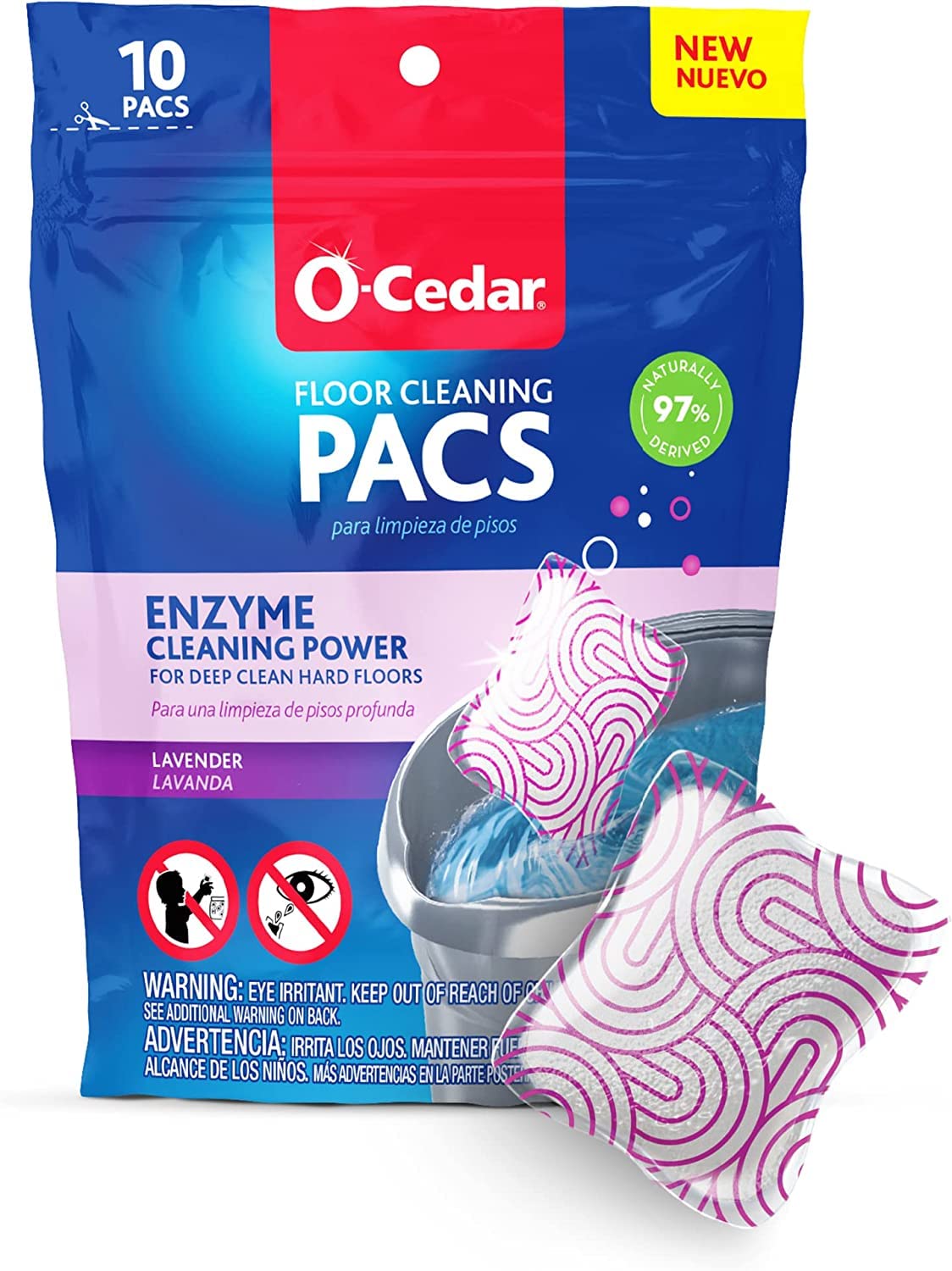 O-Cedar RC W/Citrus & Lavender PACS / 1 Mops & Bucket Sets