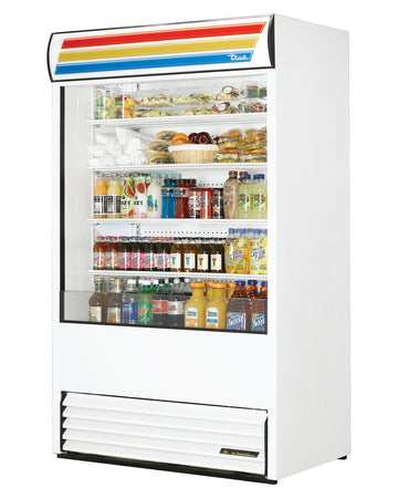 Two Door Under Counter Refrigerator by True – Stainless-Steel/White, Model TAC-48