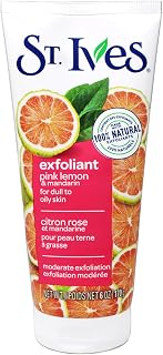 St. Ives Radiant Skin Face Scrub, Pink Lemon and Mandarin Orange, 6 oz