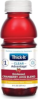 Thick-It Clear Advantage Thickened Beverage Cranberry 8 oz Bottle