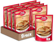 Betty Crocker Buttermilk Pancake and Waffle Mix, 6.75 oz, 9 Pack