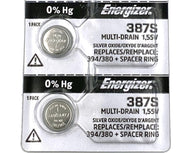 387S Button Cell Silver Oxide Watch Battery Pack of 2 Batteries by Energizer – Pack of 5, Model Energizer