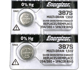 387S Button Cell Silver Oxide Watch Battery Pack of 2 Batteries by Energizer – Pack of 5, Model Energizer