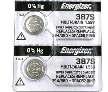 387S Button Cell Silver Oxide Watch Battery Pack of 2 Batteries by Energizer – Pack of 5, Model Energizer