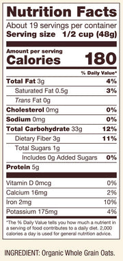 Organic Old Fashioned Rolled Oats by Bob's Red Mill – 32 Ounce (Pack of 4), Resealable, Pack of 4, Model P101961