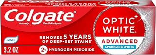 Colgate Optic White Advanced 2% Hydrogen Peroxide Toothpaste, 3.2 oz