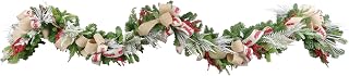 9' Red Truck Holiday Garland