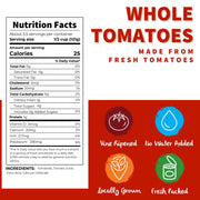 Whole Tomatoes No Salt Added - 14.5oz - 12 pack by Dei Fratelli – 14.5 Ounce (Pack of 12), Pack of 12
