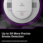 Hardwired Kidde App Enabled Smart Smoke and Carbon Monoxide Detector – 5 Inches, Plastic, White, Model 30CUAR-W