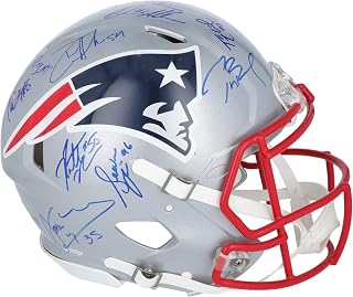 Tom Brady 2014 New England Patriots Super Bowl Champs Team Signed Helmet Steiner - Autographed NFL Helmets