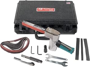 Dynabrade (40321) Dynafile II Abrasive Belt Tool Versatility Kit | 0.5 hp 20,000 RPM Pneumatic Motor, 7 Degree Offset | For 1/4"-3/4" (6-19 mm) Wide x 18" (457 mm) Long Belts