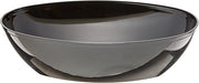 CaterLine Luau 64-Ounce Heavyweight Plastic Oval Serving Bowl, Black (50-Count)