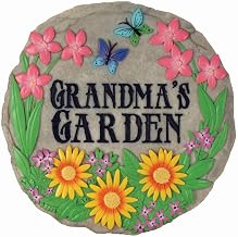 Spoontiques - Garden Décor - Grandma’s Garden Stepping Stone - Decorative Stone for Garden