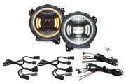 Elite LED Headlights compatible with Jeep JL Wrangler 2018 by Diode Dynamics – Elite Max, White, Model DD5165