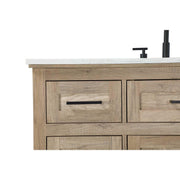 48" Single Bathroom Vanity in Natural Oak by Elegant Kitchen and Bath – unspecified, Aluminum, Oak, Model VF85048NT