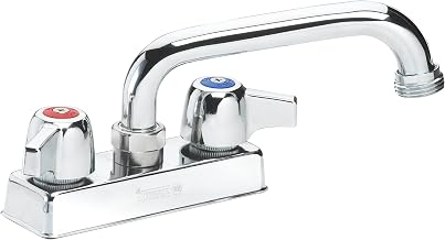 Krowne 11-406L Krowne Silver Series Faucet, Deck Mount, 4" Centers, 6" Swing spout, Quarter-Turn Ceramic Cartridge Valve, Includes mounting kit, Chrome Finish, Low Lead Compliant, NSF‌‌‌‌‍‌‌
