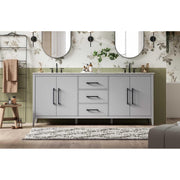 Millie Bathroom Vanity Grey by Lighting Design – Wood, Grey, Model VF29384DGR