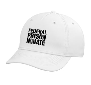 Federal Prison Jail Inmate Uniform Number Funny Halloween Adjustable Printed Baseball Hat by Fun Federal Inmate Prisoner – Cotton, White