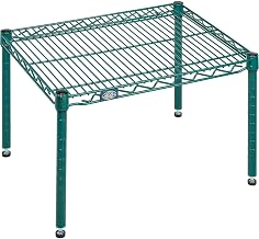 Nexel Poly-Green Wire Dunnage Rack, 24"W x 18"D x 14"H