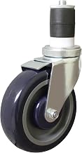 Thunder Group SLWTC005 Stem Caster, 5", Heavy-Duty, Without Brake, for Work Tables