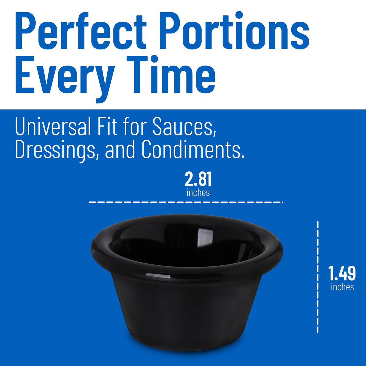 Carlisle FoodService Products Black / 2 oz / 1 Ramekins