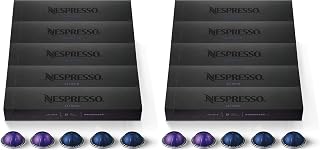 Nespresso Capsules Vertuo, EspressoVariety Pack, Medium and Dark Roast Espresso, 50-CountEspresso-Pods, Brews 1.35oz, (Pack of 2)