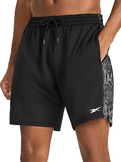 Reebok Men's Id Train Knit Blocked Snake 7” Short
