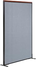 Global Industrial 48-1/4"W x 61-1/2"H Deluxe Freestanding Office Partition Panel, Blue